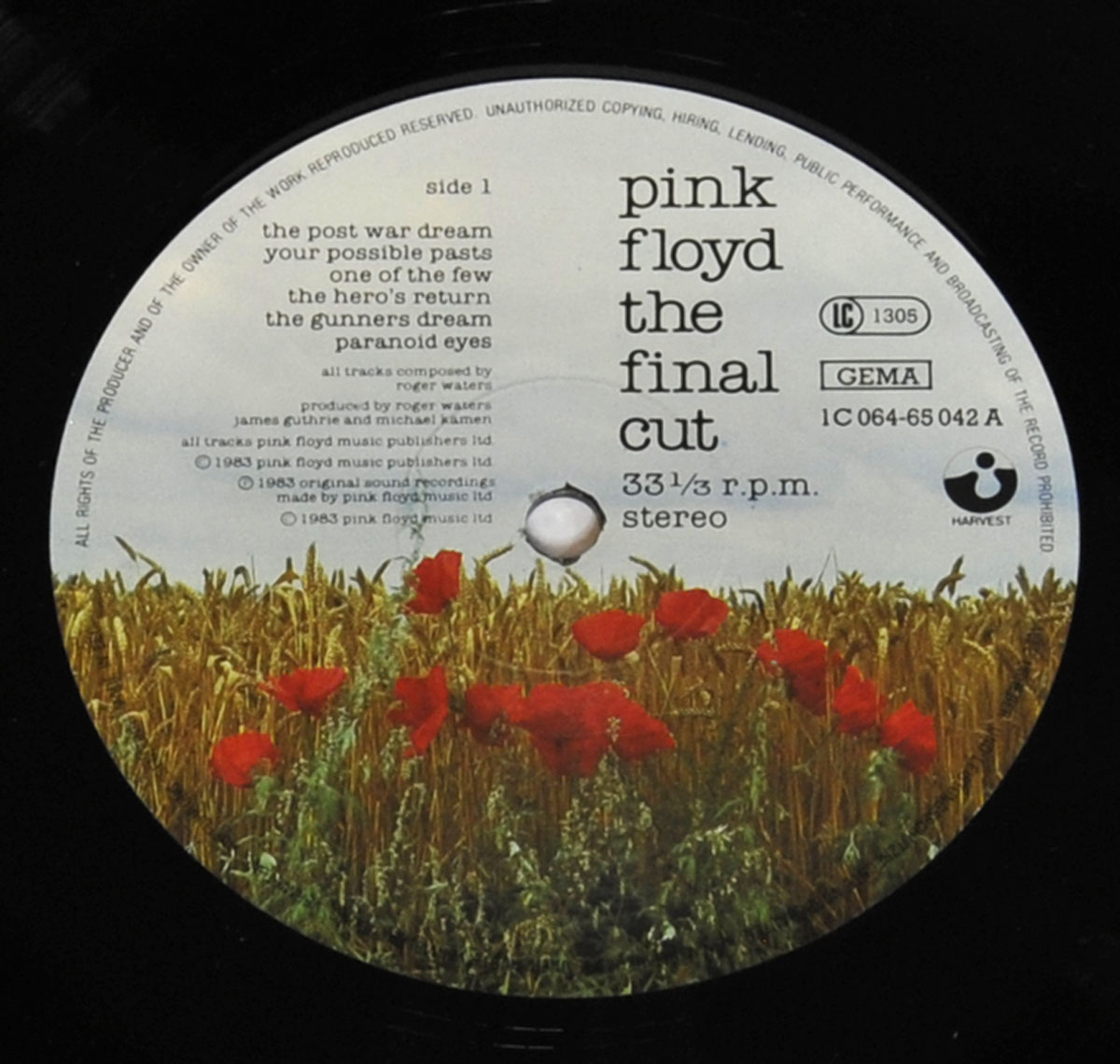 High Resolution Photo #5 PINK FLOYD Final Cut Germany 